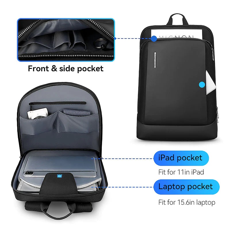 Міський рюкзак Mark Ryden MR1906 39х28х10 см Чорний