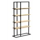 Стелаж для зберігання в стилі Loft NS-1718 2130x1200x400 мм Черный