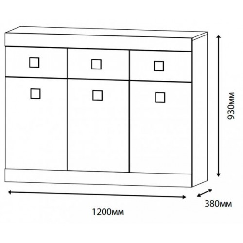 Комод для речей Еверест Соната 6 сонома + білий (Son-1) Комод для речей Еверест Соната 6 сонома + білий (Son-1)