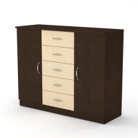 Комод для речей Компанит Венге комбі 5 2