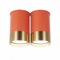 Точковий світильник Pikart BP подвійний Coral Gold 6349-1