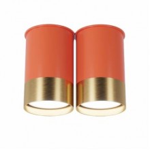 Точковий світильник Pikart BP подвійний Coral Gold 6349-1