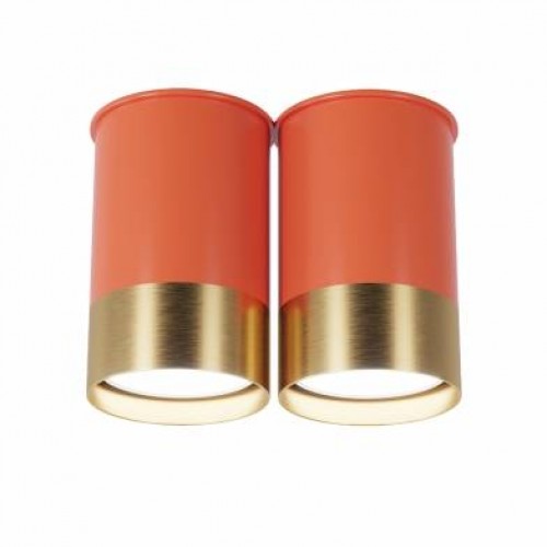 Точковий світильник Pikart BP подвійний Coral Gold 6349-1