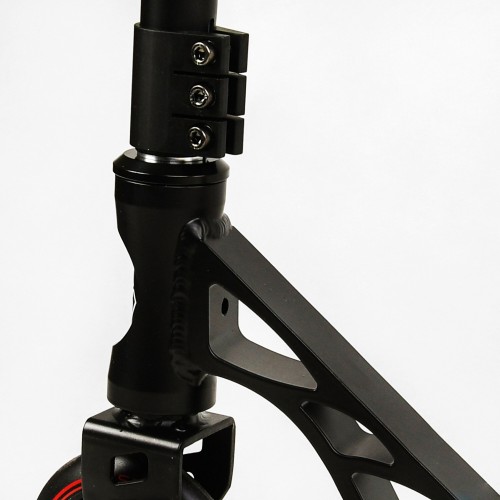 Самокат трюковий пеги алюмінієвий диск та дека колеса Best Scooter Reactor HIC-система PU Black and red (112772)