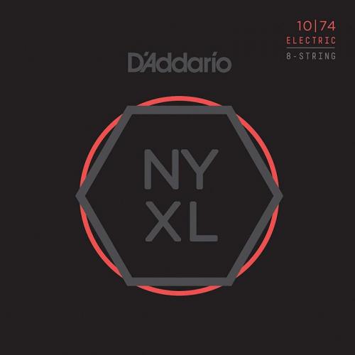 Струни для електрогітари D'Addario NYXL1074 Nickel Wound Light Top/Heavy Bottom Electric Guitar 8-Strings 10/74 Струни для електрогітари D'Addario NYXL1074 Nickel Wound Light Top/Heavy Bottom Electric Guitar 8-Strings 10/74