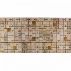 Декоративна ПВХ панель Sticker Wall 960x480x4 мм Бежево-коричневий (D) SW-00002479
