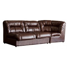 Диван Richman Візит Двійка 870 x 1650 x 850H см Кут Титан Dark Brown Коричневий