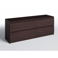 Тумба ТВ з 4-ма ящиками Меблева Площа 140х40х53 см Венге Тумба ТВ з 4-ма ящиками Меблева Площа 140х40х53 см Венге