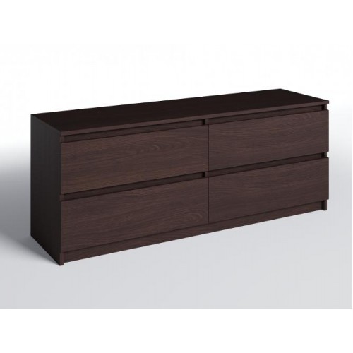 Тумба ТВ з 4-ма ящиками Меблева Площа 140х40х53 см Венге Тумба ТВ з 4-ма ящиками Меблева Площа 140х40х53 см Венге