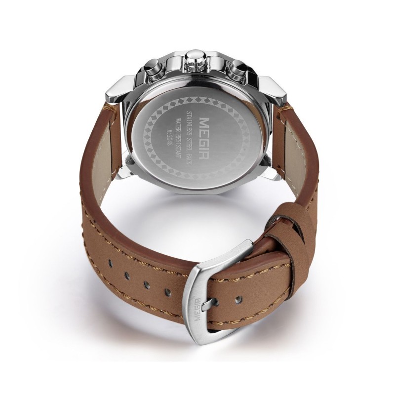 Годинник Megir Silver Brown MG2048 (ML2048GBN-1N7)