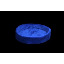 Лежак (лежанка) для котів та собак (з хутра) Мур-Мяу №3 Синій Лежак (лежанка) для котів та собак (з хутра) Мур-Мяу №3 Синій