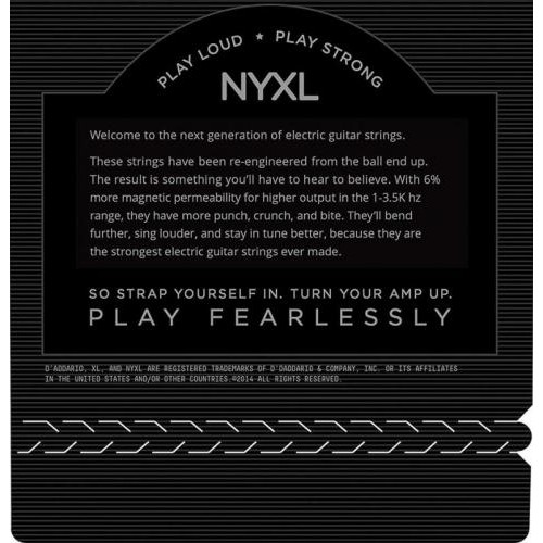 Струни для електрогітари D'Addario NYXL1252W Nickel Wound Light Electric Guitar Strings Wound 3rd 12/52 Струни для електрогітари D'Addario NYXL1252W Nickel Wound Light Electric Guitar Strings Wound 3rd 12/52