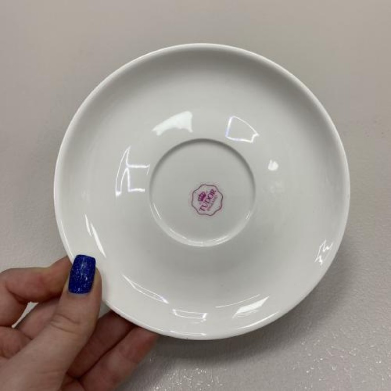 Блюдце порцелянове гладке 14,5 см Tudor TU2625