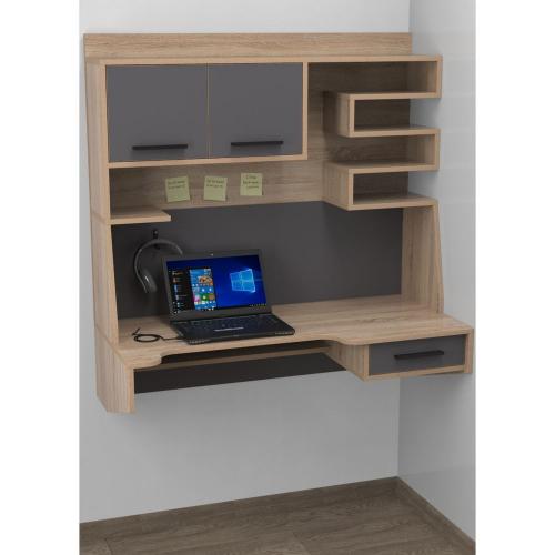 Комп'ютерний стіл Тиса Мебель Тіса Стиль-13 Сонома Графіт 1190x500x1100 мм Комп'ютерний стіл Тиса Мебель Тіса Стиль-13 Сонома Графіт 1190x500x1100 мм