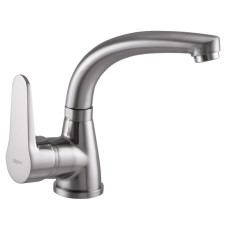 Змішувач для умивальника ZERIX SOP1 146 нержавіюча сталь (ZX2651)