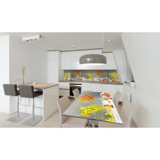 Наклейка вінілова на стіл Zatarga «Яблука та Орхідеї» 600х1200 мм Z180514st