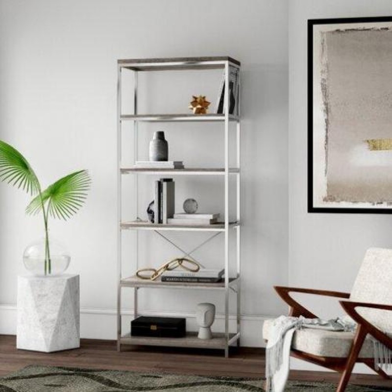 Стелаж для зберігання в стилі Loft Білий NS-1818 1830x800x350 мм