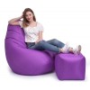 Крісло Мішок Груша Оксфорд 150х100 Студія Комфорту Великий фіолетовий