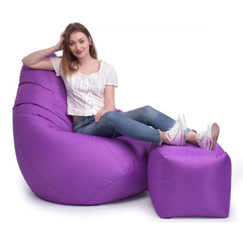 Крісло Мішок Груша Оксфорд 150х100 Студія Комфорту Великий фіолетовий Крісло Мішок Груша Оксфорд 150х100 Студія Комфорту Великий фіолетовий