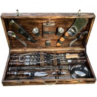 Набір шампурів Gorillas Market Бізон Gorillas BBQ у дерев'яній коробці (hub_XDSi53198) Набір шампурів Gorillas Market Бізон Gorillas BBQ у дерев'яній коробці (hub_XDSi53198)