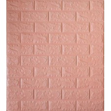 Самоклеюча декоративна панель Loft-Expert рожева цегла 700x770x5 мм