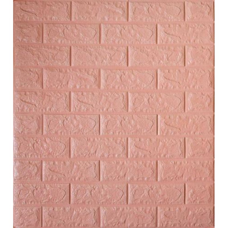 Самоклеюча декоративна панель Loft-Expert рожева цегла 700x770x5 мм