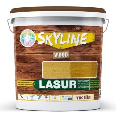 Лазур Skyline Lasur Wood декоративно-захисна для обробки дерева Тік 10 л