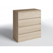 Комод з 4-ма ящиками Меблева Площа Дуб сонома (80х40х100 см)