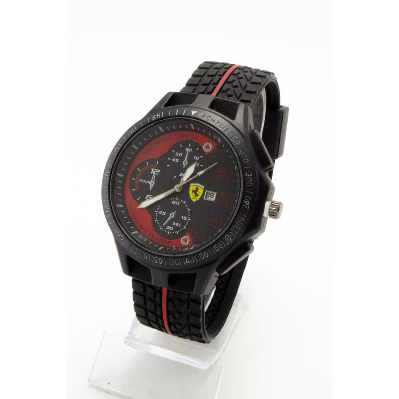 Чоловічий наручний годинник Ferrari Чорний (16463)