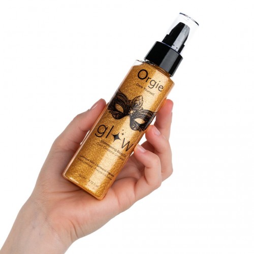 Олія-шимер для тіла Orgie – Glow Shimmering Body Oil (110 мл), чуттєвий аромат, зволоження
