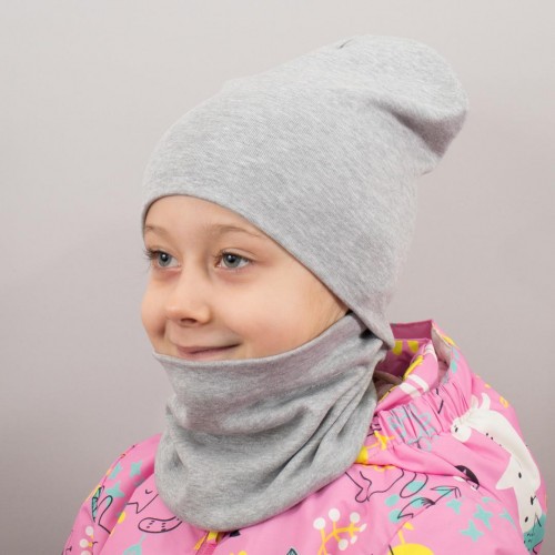 Дитяча шапка з хомутом КАНТА розмір 48-52 сірий (OC-560) в інтернет супермаркеті PbayMarket!