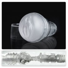 Мастурбатор-вагіна Fleshlight Ice Lady Crystal, напівпрозорий матеріал і корпус