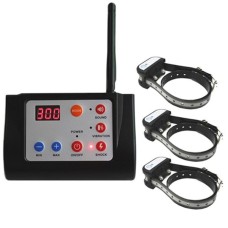 Бездротовий електронний паркан для собак + електронний нашийник для дресирування 3-х собак Petguider 883-3 (з 3-ма нашийниками)