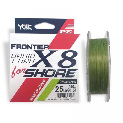 Шнур YGK Frontier Braid Cord X8 150m #1.5/0.205mm 25lb/11.3kg (1013-5545.02.98) Шнур YGK Frontier Braid Cord X8 150m #1.5/0.205mm 25lb/11.3kg (1013-5545.02.98)