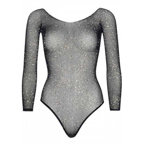 Боді Leg Avenue Crystalized fishnet bodysuit Black One Size в інтернет супермаркеті PbayMarket!