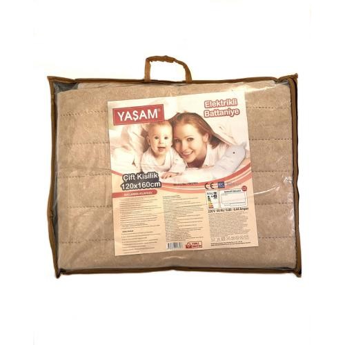 Електричне двоспальне простирадло YASAM 120х160 см Коричневий (YM2301-02) Електричне двоспальне простирадло YASAM 120х160 см Коричневий (YM2301-02)