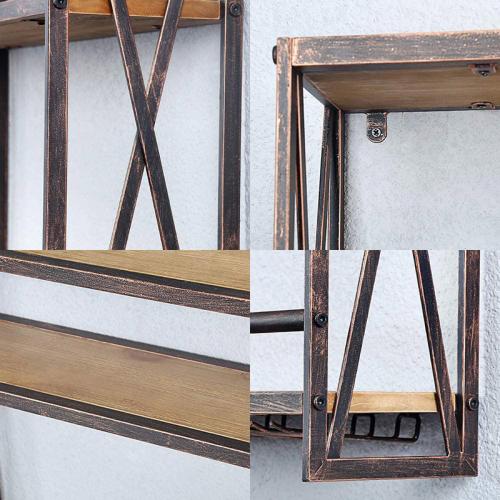 Полиця винна GoodsMetall у стилі Лофт 800х620х200 СТЖ230 Полиця винна GoodsMetall у стилі Лофт 800х620х200 СТЖ230