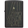 Запальничка бензинова Zippo Black Crackle Windproof 5,6х3,8х1,3 см Чорно-золотистий (46172)