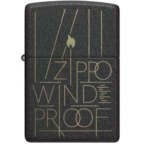 Запальничка бензинова Zippo Black Crackle Windproof 5,6х3,8х1,3 см Чорно-золотистий (46172) Запальничка бензинова Zippo Black Crackle Windproof 5,6х3,8х1,3 см Чорно-золотистий (46172)