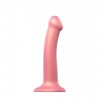 Насадка для страпону Strap-On-Me Mono Density Dildo Rose M, діам. 3,3 см, одношаровий силікон, гнучк в інтернет супермаркеті PbayMarket!