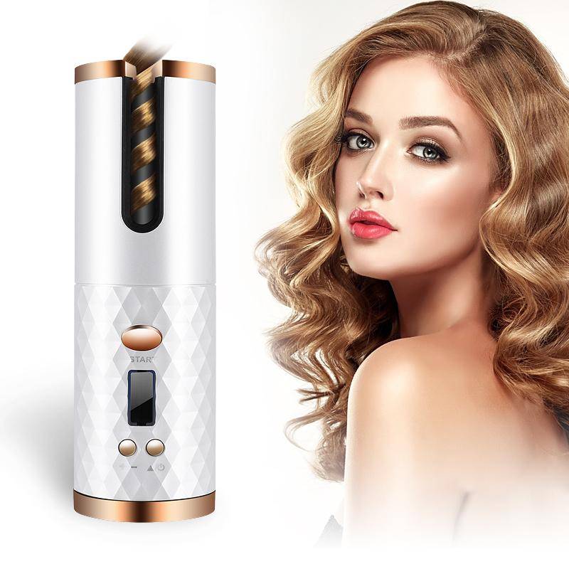 Бездротова плойка для завивки волосся UKC Hair Curler 5200мАч Білий