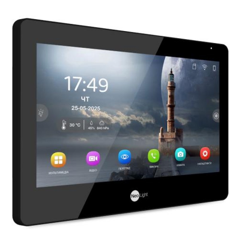 Гібридний відеодомофон 10.1 Neolight MEZZO Hybrid Black