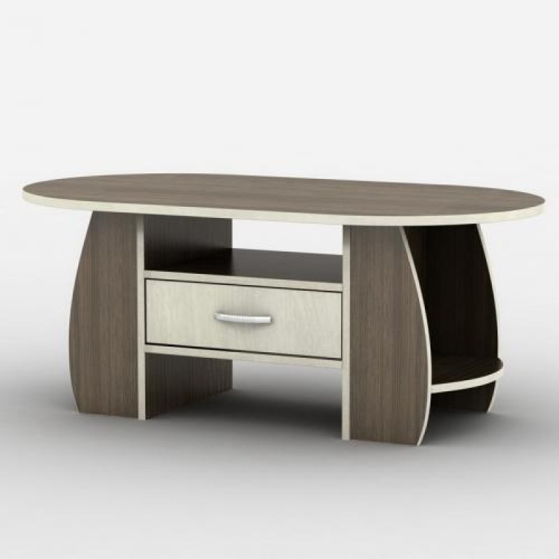 Журнальний столик Тиса Мебель Фаворит Венге Дуб молочний 50x60x100 см