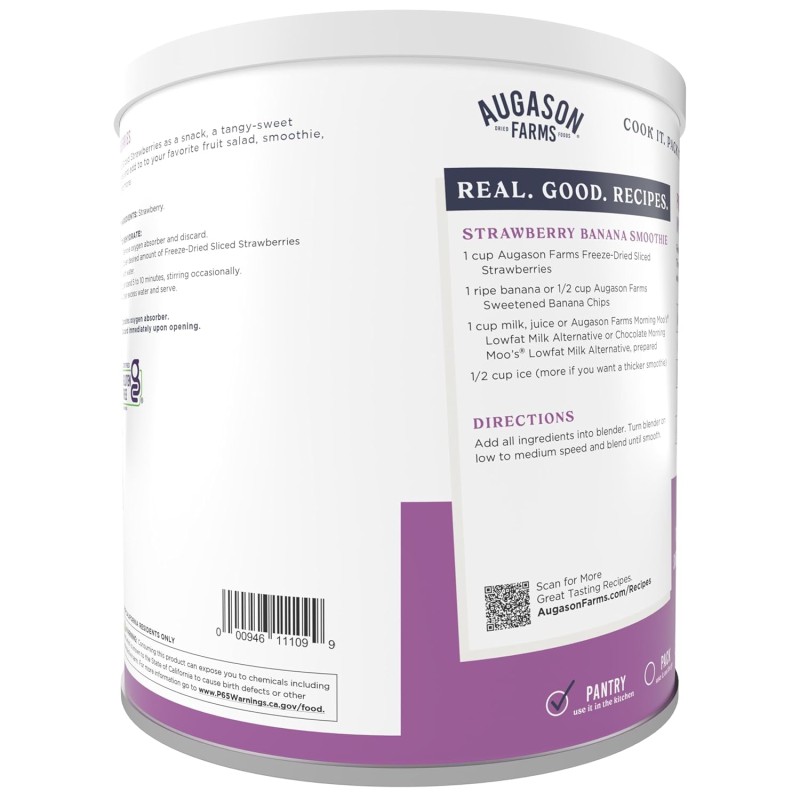 Сублімована полуниця з великим терміном придатності 30 років Augason Farms, 18 порцій