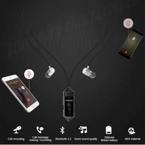 Диктофон з гарнітурою Waytronic WT511 Iphone Android Чорний (100409)