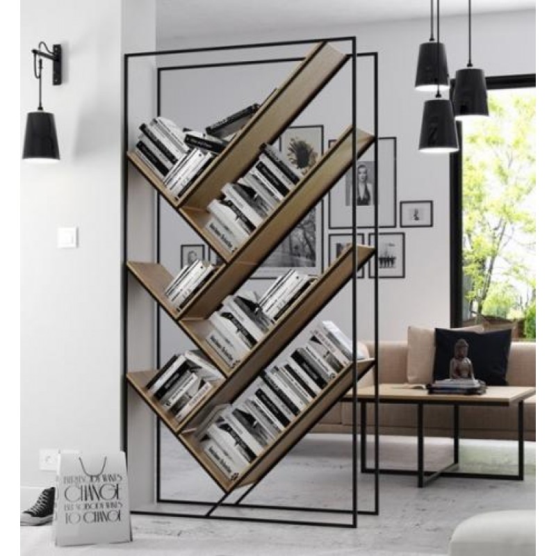 Стелаж для зберігання в стилі Loft NS-1714 2130x1050x350 мм Черный