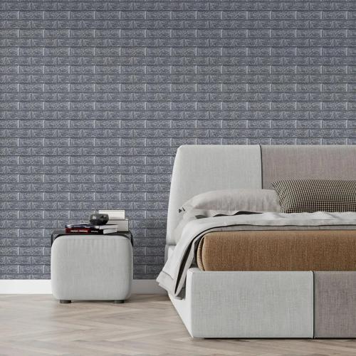 Панель стеновая в рулоне 3D Sticker Wall 700х3080х2 мм Сірий (D) SW-00002535 Панель стеновая в рулоне 3D Sticker Wall 700х3080х2 мм Сірий (D) SW-00002535