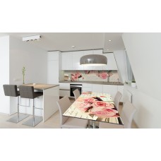 Наклейка вінілова на стіл Zatarga «Лист та Троянди» 650х1200 мм Z180828/1st