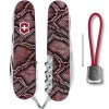 Складаний ніж Victorinox Huntsman Design принт Шкіра пітона 91 мм Різнокольоровий (1.3713_R2200pk)