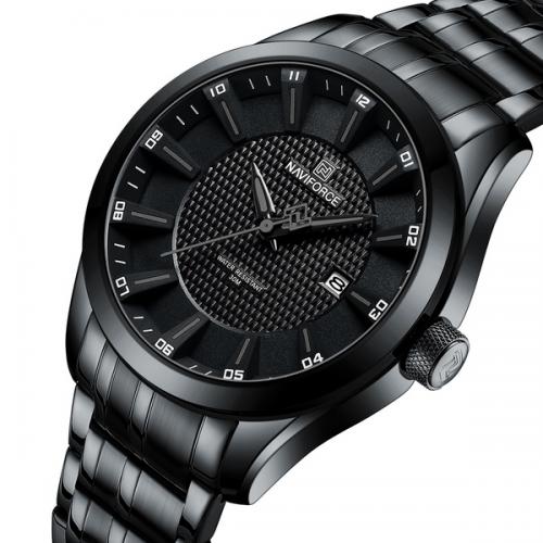 Наручний годинник чоловічий NaviForce Perfect Чорний (3109)